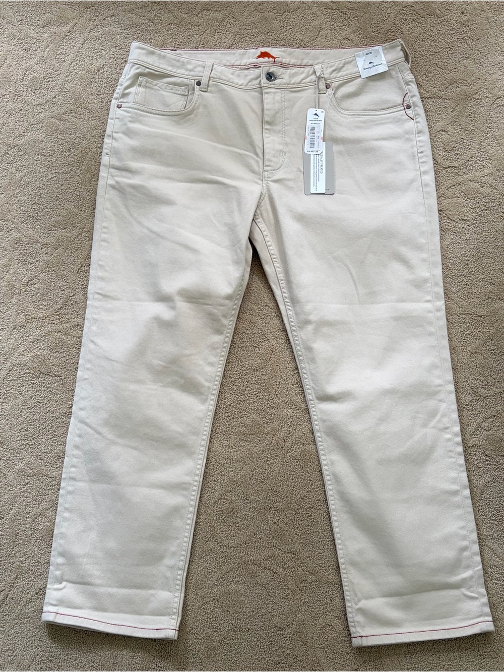 Tommy Bahama Antigua Cove NWT non-denim pants French clay color 40x30
